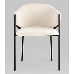 Стул Brace букле белый варинант исполнения - 4 | Loft Concept в Санкт-петербурге