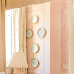 Обои ручная роспись Jharokha Arches Original colourway on pink painted Xuan paper варинант исполнения - 5 | Loft Concept в Санкт-петербурге