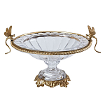 Чаша из прозрачного стекла с рельефным ободком и фигурками стрекоз Eden Garden варинант исполнения - 1 | Loft Concept в Санкт-петербурге