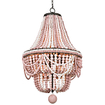 Люстра каплевидной формы украшенная розовыми круглыми бусинами Pink Beads Chandelier варинант исполнения - 2 | Loft Concept в Санкт-петербурге