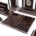 Настольный письменный набор из природного камня обсидиана с декором в виде Коня Team leader варинант исполнения - 4 | Loft Concept в Санкт-петербурге