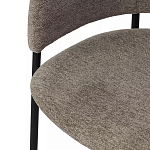 Стул полукруглый с каркасом из металла и мягким сиденьем и спинкой Soft Chenille варинант исполнения - 2 | Loft Concept в Санкт-петербурге