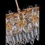 Люстра круглая с декоративными элементами в виде крупных хрустальных цветов Palace Gardens варинант исполнения - 4 | Loft Concept в Санкт-петербурге