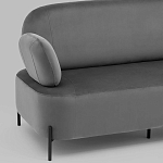 Диван в велюровой обивке серого цвета COLOR BLOCK варинант исполнения - 5 | Loft Concept в Санкт-петербурге