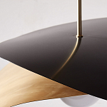 Люстра круглая с 2-мя металлическими абажурами Andromeda варинант исполнения - 4 | Loft Concept в Санкт-петербурге