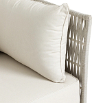 Диван садовый с плетеными ремешками и спинкой  Kleo варинант исполнения - 3 | Loft Concept в Санкт-петербурге