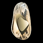 Бра овальное из стекла с золотым элементом Flow Texture  варинант исполнения - 3 | Loft Concept в Санкт-петербурге