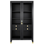 Дизайнерский шкаф витрина Elsa Dreams Black с 4-мя ящиками варинант исполнения - 1 | Loft Concept в Санкт-петербурге