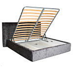 Кровать двуспальная серая с подъемным механизмом  Selecting the Best варинант исполнения - 2 | Loft Concept в Санкт-петербурге