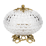 Конфетница из прозрачного рельефного стекла Eden Garden варинант исполнения - 1 | Loft Concept в Санкт-петербурге