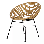 Стул круглый с ротанговым плетением Round Wicker Stool варинант исполнения - 3 | Loft Concept в Санкт-петербурге