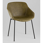 Стул Ashby экокожа зелёный варинант исполнения - 1 | Loft Concept в Санкт-петербурге