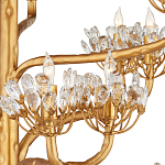 Люстра золотая в виде растения Golden Flower Glade варинант исполнения - 1 | Loft Concept в Санкт-петербурге