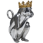 Статуэтка обезьяна в короне серебряная Golden Monkey варинант исполнения - 4 | Loft Concept в Санкт-петербурге