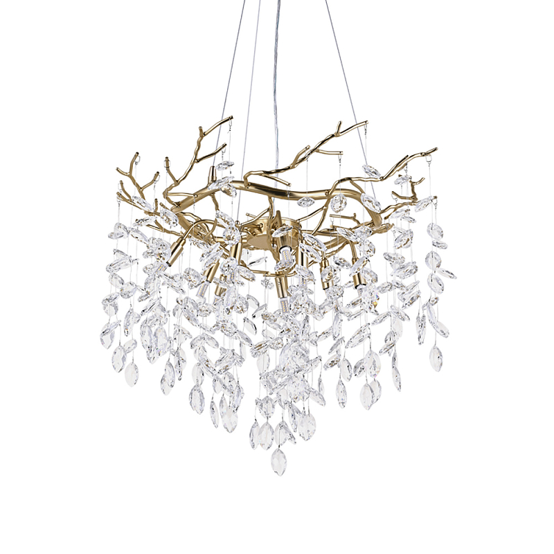 Люстра Floes Gold Хрустальная Золотой в Санкт-петербурге | Loft Concept 