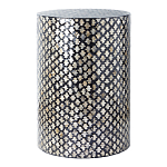 Столик круглый с инкрустацией Laura Black варинант исполнения - 1 | Loft Concept в Санкт-петербурге