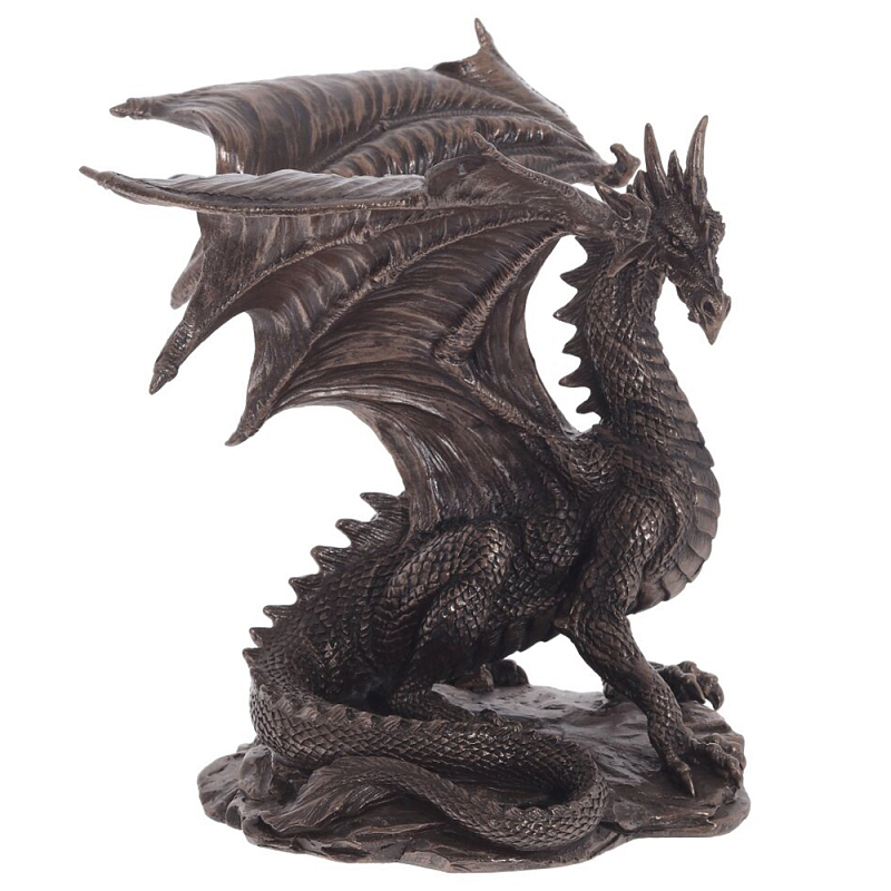 Декоративная статуэтка Дракон Dragon Brown Statuette Коричневый в Санкт-петербурге | Loft Concept 