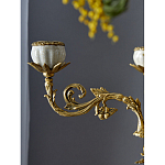 Подсвечник белый Попугай из фарфора с бронзовыми элементами Eden Garden варинант исполнения - 7 | Loft Concept в Санкт-петербурге