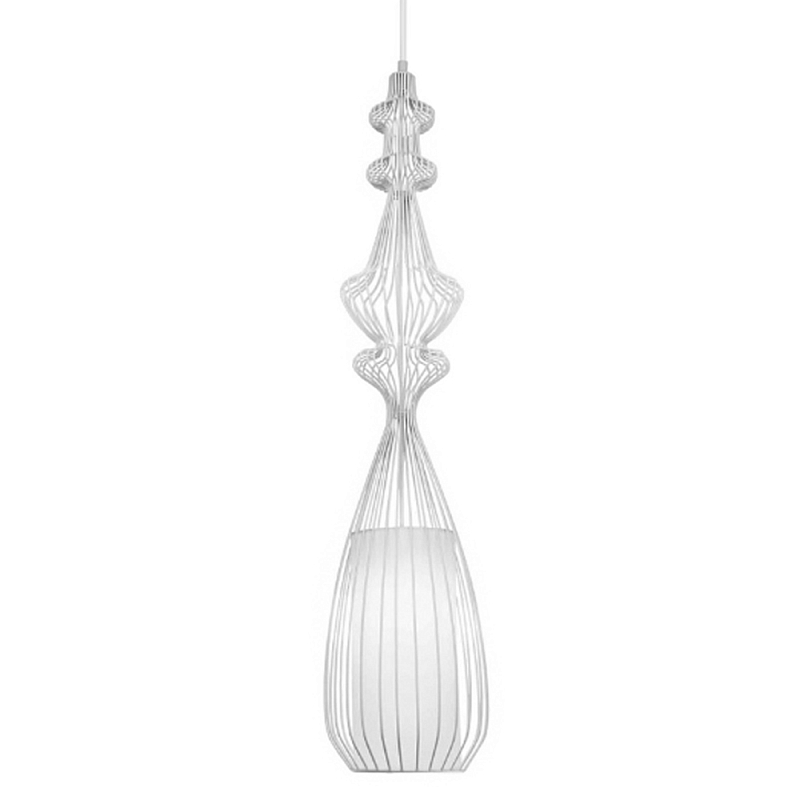 Подвесной светильник Wire Dream Pendant 1 Белый Белый Подвесной светильник Wire Dream Pendant 1 Белый Белый в Санкт-петербурге | Loft Concept