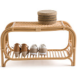 Скамья для прихожей из стеблей ротанга Willa Rattan Bench варинант исполнения - 2 | Loft Concept в Санкт-петербурге