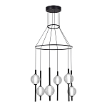 Люстра светодиодная с 6-ю сферическими стеклянными плафонами Splatter варинант исполнения - 1 | Loft Concept в Санкт-петербурге