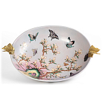 Белое фарфоровое блюдо с изображением бабочек Eden Garden варинант исполнения - 2 | Loft Concept в Санкт-петербурге