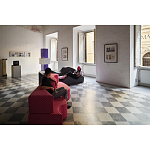 Дизайнерский модульный диван волнистой формы с цветным принтом Poltronova Superonda Sofa варинант исполнения - 9 | Loft Concept в Санкт-петербурге