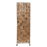 Торшер из перламутра на металлическом каркасе Indonesian Tower 2 варинант исполнения - 1 | Loft Concept в Санкт-петербурге