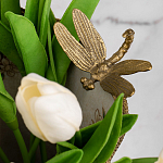 Декоративная ваза из фарфора с бронзовыми вставками Eden Garden варинант исполнения - 5 | Loft Concept в Санкт-петербурге