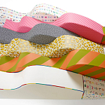 Дизайнерский модульный диван волнистой формы с цветным принтом Poltronova Superonda Sofa варинант исполнения - 43 | Loft Concept в Санкт-петербурге