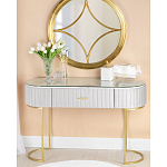 Консоль овальная на золотистых фигруных ножках Wall Console варинант исполнения - 4 | Loft Concept в Санкт-петербурге