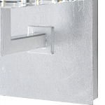 Бра серебряное с фактурным прозрачным абажуром Optical Crystal варинант исполнения - 2 | Loft Concept в Санкт-петербурге