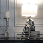 Настольная лампа TERRAMI с абажуром варинант исполнения - 3 | Loft Concept в Санкт-петербурге