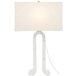 Настольная лампа на арочном корпусе с прямоугольным абажуром One Piece Support варинант исполнения - 2 | Loft Concept в Санкт-петербурге