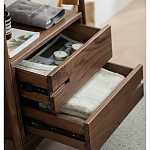 Вешалка деревянная с 2- мя ящиками Moon Walnut Furniture варинант исполнения - 9 | Loft Concept в Санкт-петербурге