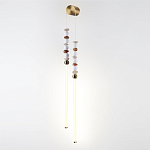 Бра с 2-мя вертикальными акриловыми светодиодными трубками и декоративными шариками PEARLS Suspension варинант исполнения - 1 | Loft Concept в Санкт-петербурге