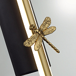 Бра с круглым плафоном из алебастра и бронзовой декоративной стрекозой 65 Alaris  варинант исполнения - 7 | Loft Concept в Санкт-петербурге