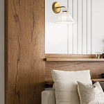 Бра с белым конусным плафоном из стекла Alora Mood варинант исполнения - 9 | Loft Concept в Санкт-петербурге