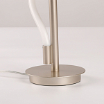 Настольная лампа белым изогнутым плафоном на круглой подставке Luke Lampco Tracer Lamp варинант исполнения - 11 | Loft Concept в Санкт-петербурге