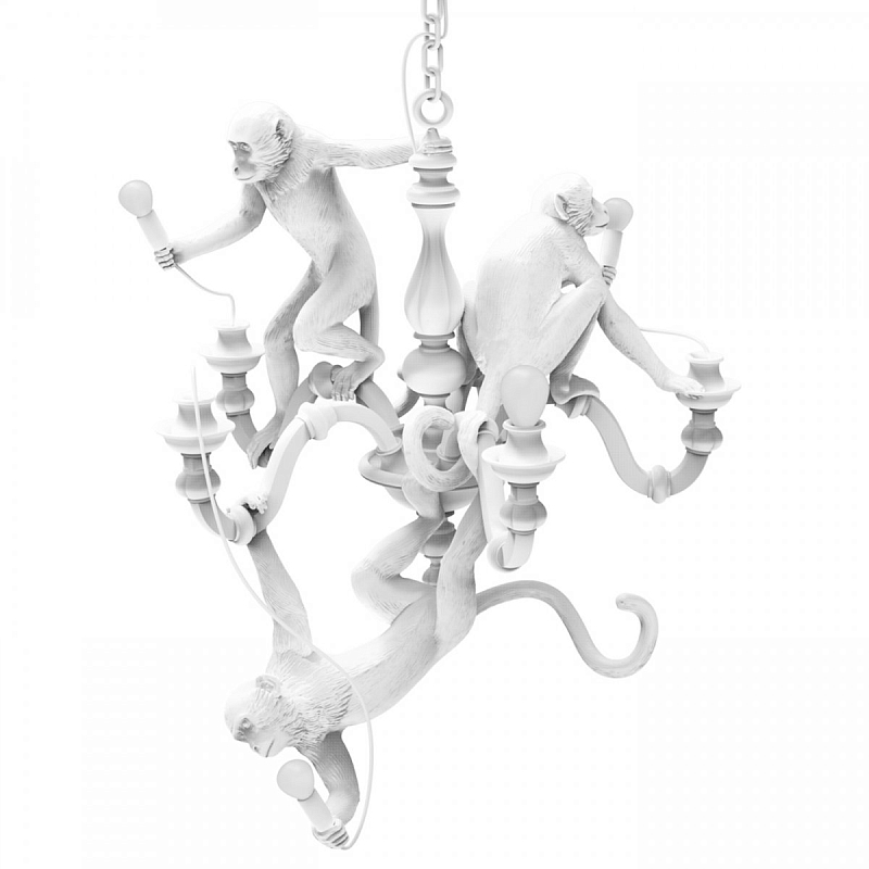 Люстра Seletti Monkey Chandelier White Белый в Санкт-петербурге | Loft Concept 