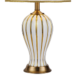 Настольная лампа с абажуром Celestina White Gold Lampshade Table Lamp варинант исполнения - 3 | Loft Concept в Санкт-петербурге