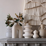 Светло-Бежевое Панно из нитей White Landscape Wall Hanging варинант исполнения - 2 | Loft Concept в Санкт-петербурге