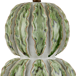 Настольная лампа с фактурным основанием с сочетании белого и зеленого цветов Festoon варинант исполнения - 1 | Loft Concept в Санкт-петербурге