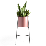 Кашпо из металла Elevated Planters розовое варинант исполнения - 1 | Loft Concept в Санкт-петербурге