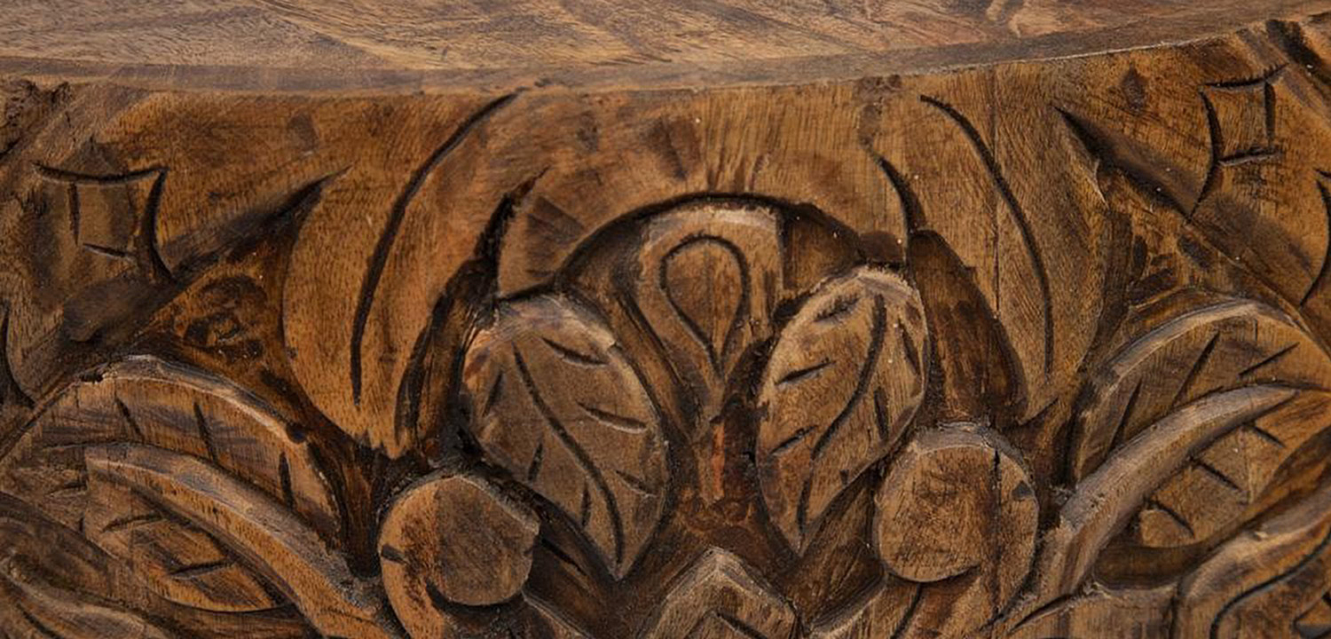 Кофейный стол Indian Carved Mango Tree  - Loft-Concept в Санкт-петербурге