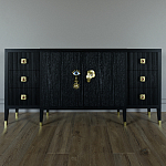 Большой Комод-буфет Elsa Dreams Black с ящиками варинант исполнения - 3 | Loft Concept в Санкт-петербурге