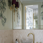 Обои ручная роспись Silk Tree Original colourway on White Metal gilded paper варинант исполнения - 3 | Loft Concept в Санкт-петербурге