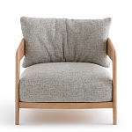 Кресло с каркасом из массива ясеня Deniaud Ash Grey Armchair варинант исполнения - 2 | Loft Concept в Санкт-петербурге