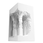 Встраиваемый в стену гипсовый светильник под покраску с колоннами и арками в античном стиле Antiquity Athena варинант исполнения - 6 | Loft Concept в Санкт-петербурге