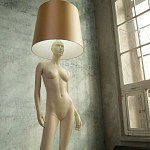 Лампа MANNEQUIN LAMP с абажуром изгибы тела варинант исполнения - 7 | Loft Concept в Санкт-петербурге